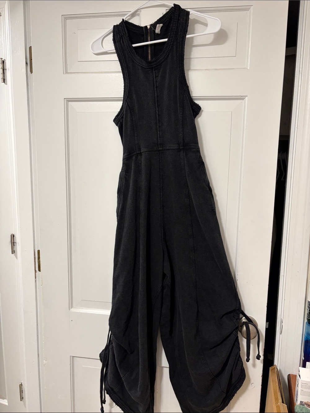 Daily practice- anthropology size xxs washed black jumpsuit pants
